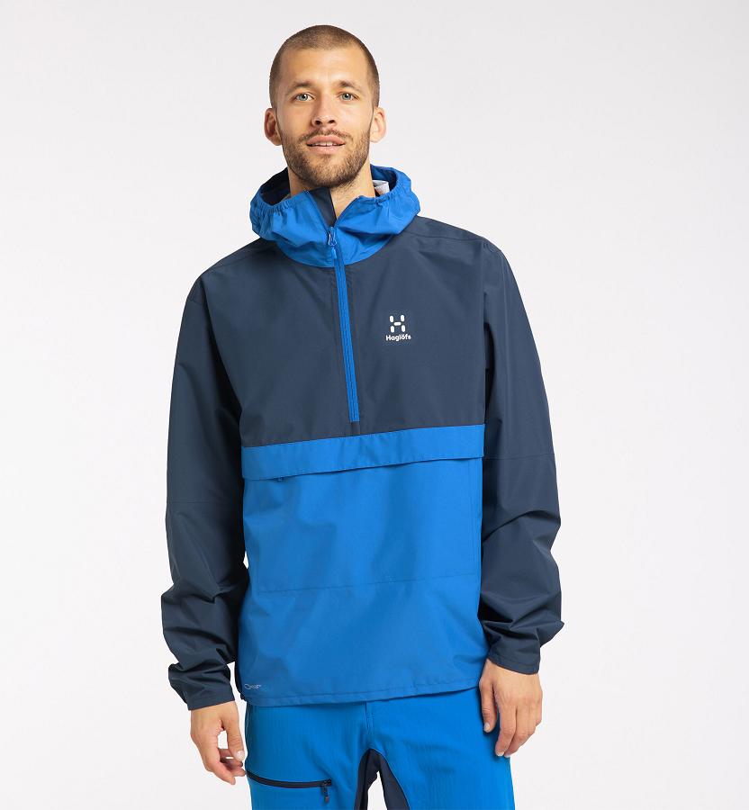 Haglöfs Mens Spira Waterproof Jacket Blue New Zealand 82650WSPK